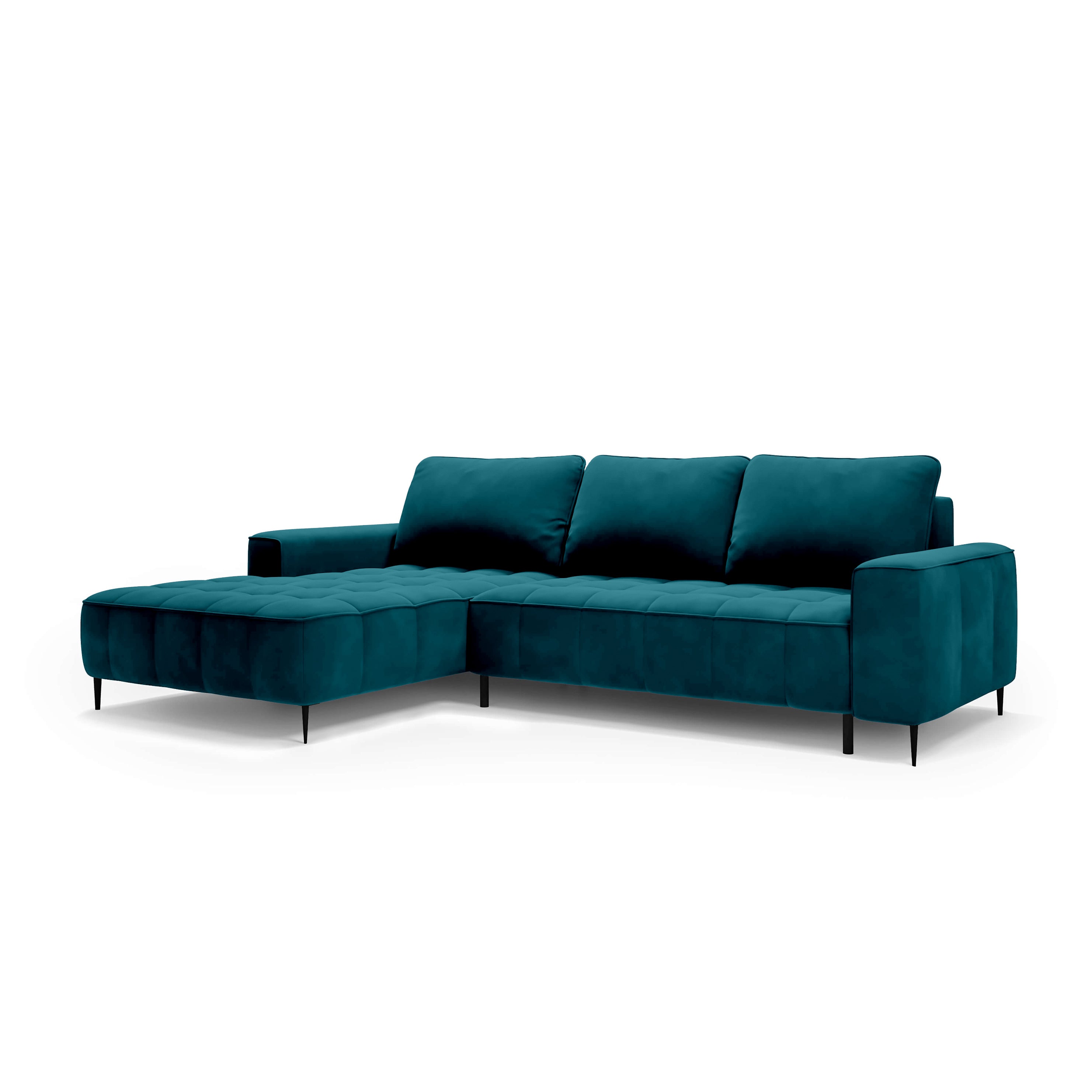 Narożnik z pojemnikiem na pościel 280 cm w stylu eleganckim | Francessco