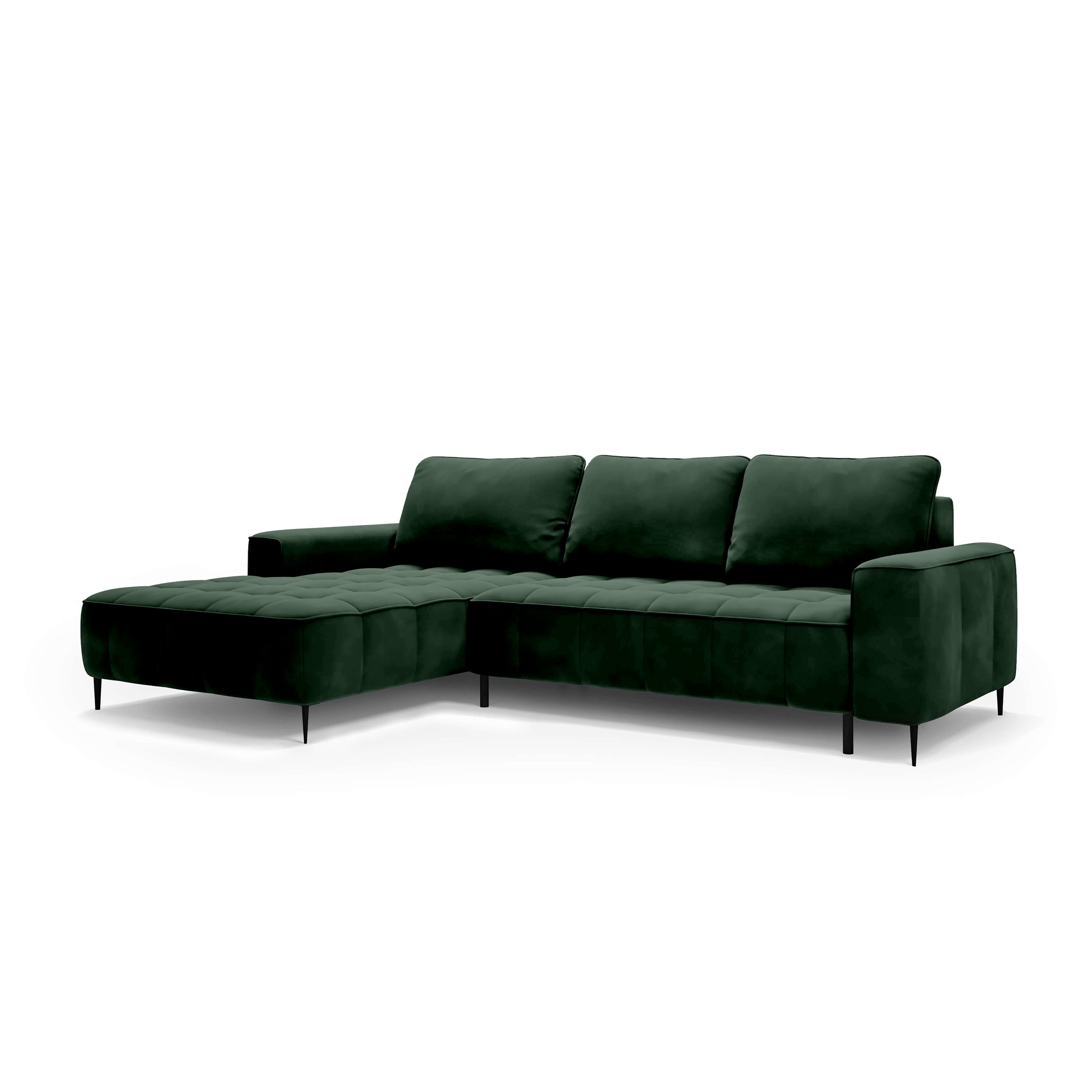 Narożnik z pojemnikiem na pościel 280 cm w stylu eleganckim | Francessco