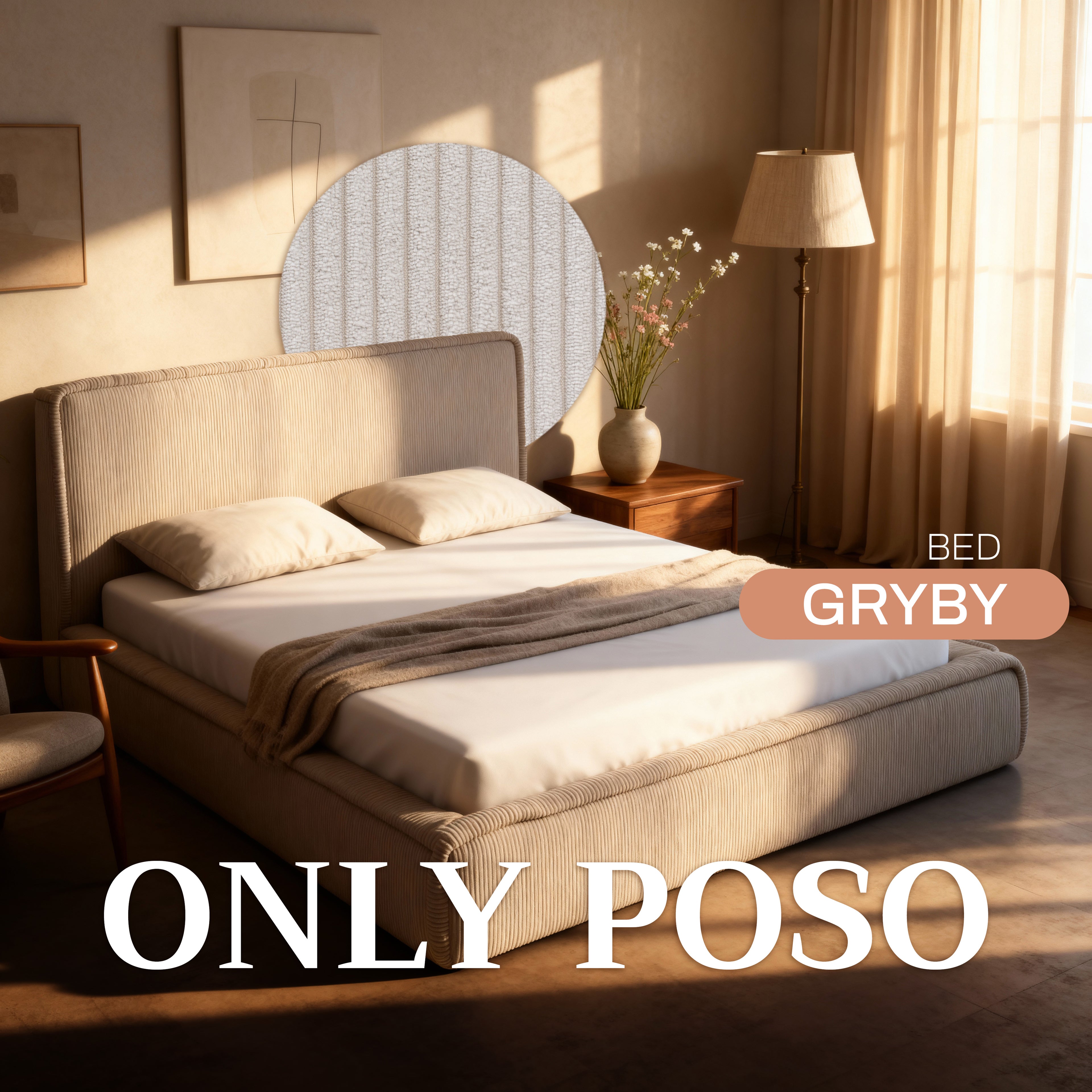 Próbnik tkanin Sztruks Brązowy Grafit