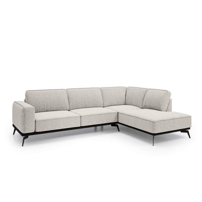 Narożnik Premium 293 cm w stylu nowoczesnym | Rosalia Prawostronna Kremowy Taupe (ARAGON 03)