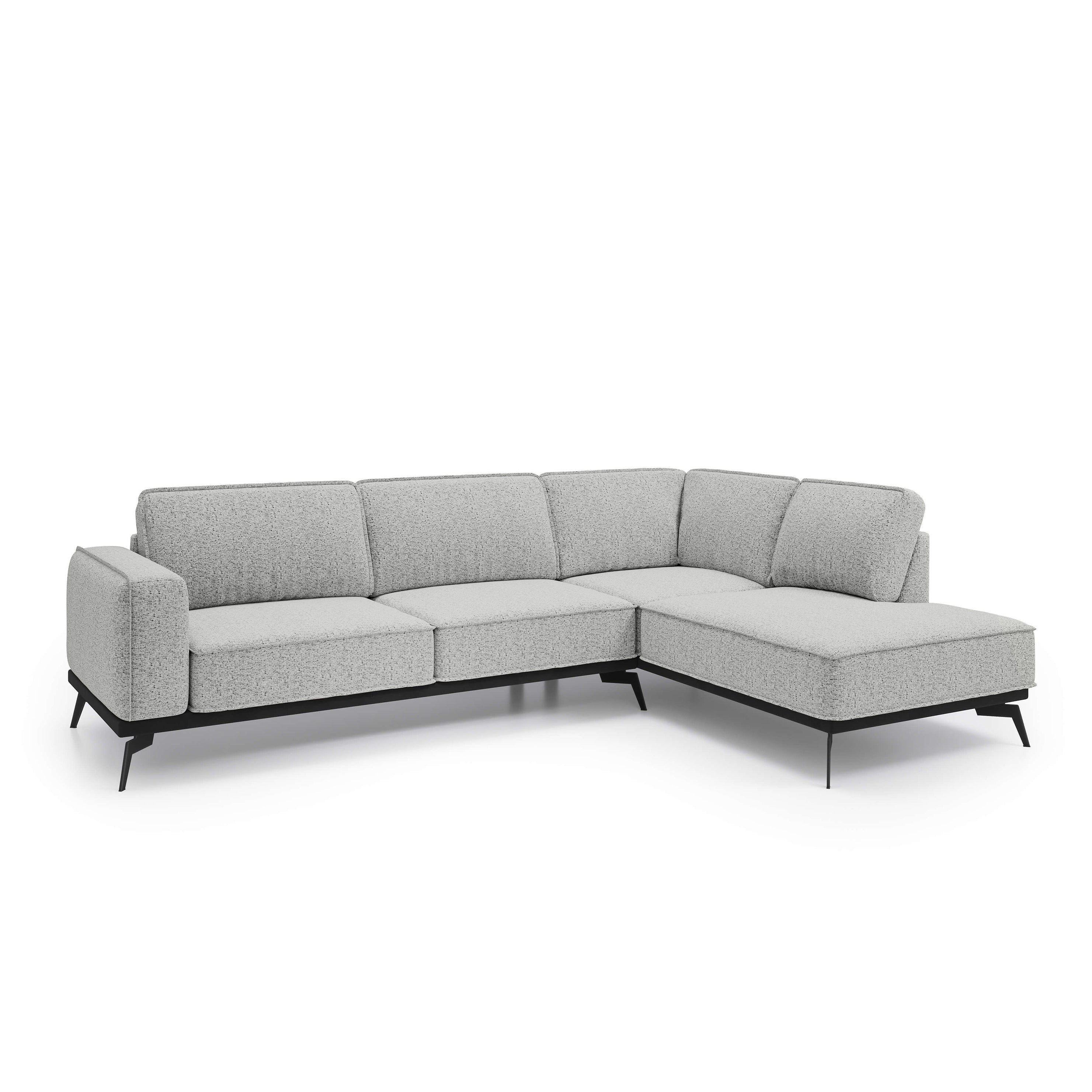 Narożnik Premium 293 cm w stylu nowoczesnym | Rosalia Prawostronna Chłodny Taupe (ARAGON 80)