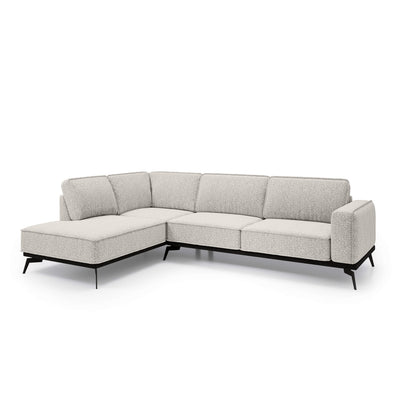 Narożnik Premium 293 cm w stylu nowoczesnym | Rosalia Lewostronna Kremowy Taupe (ARAGON 03)