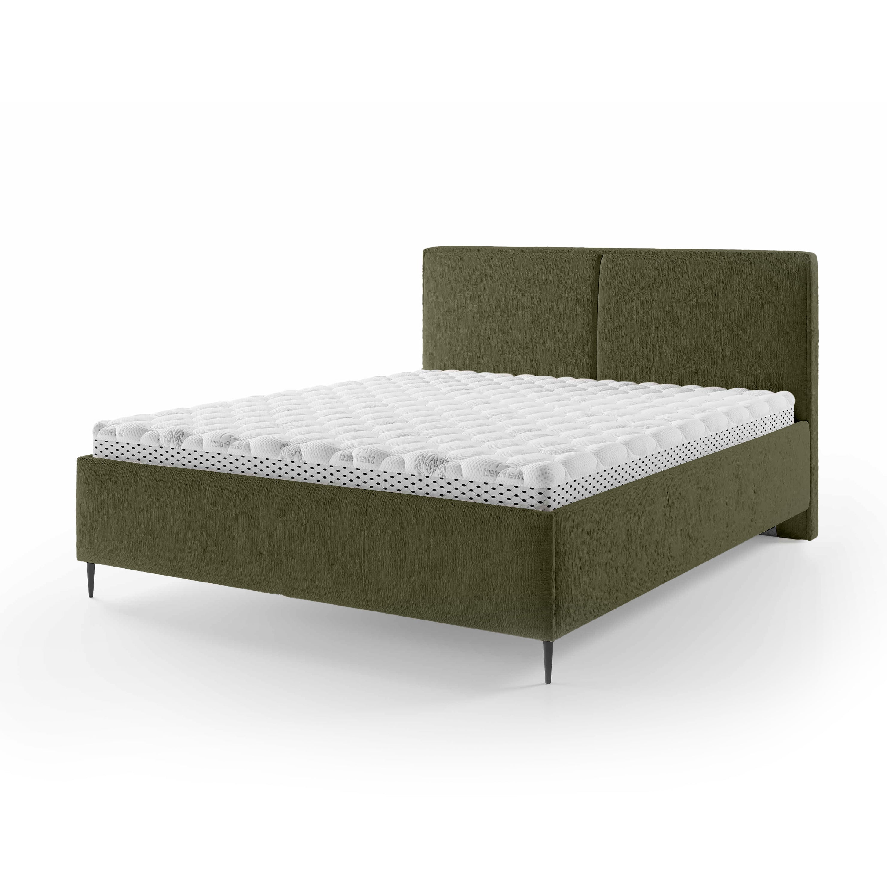 Łóżko Tapicerowane Hatti 160 200 Złoty Mech