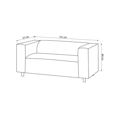 Sofa 2-osobowa 151 cm | July