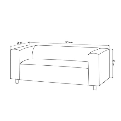 Sofa 3-osobowa 175 cm | July