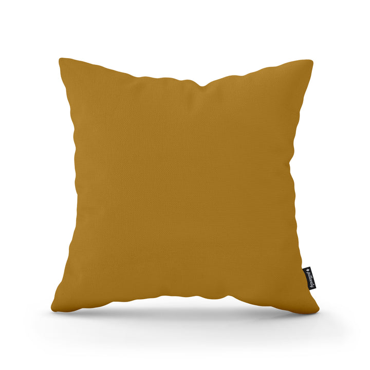 Poduszka Dekoracyjna Gładka 45x45 Złoty Bursztyn