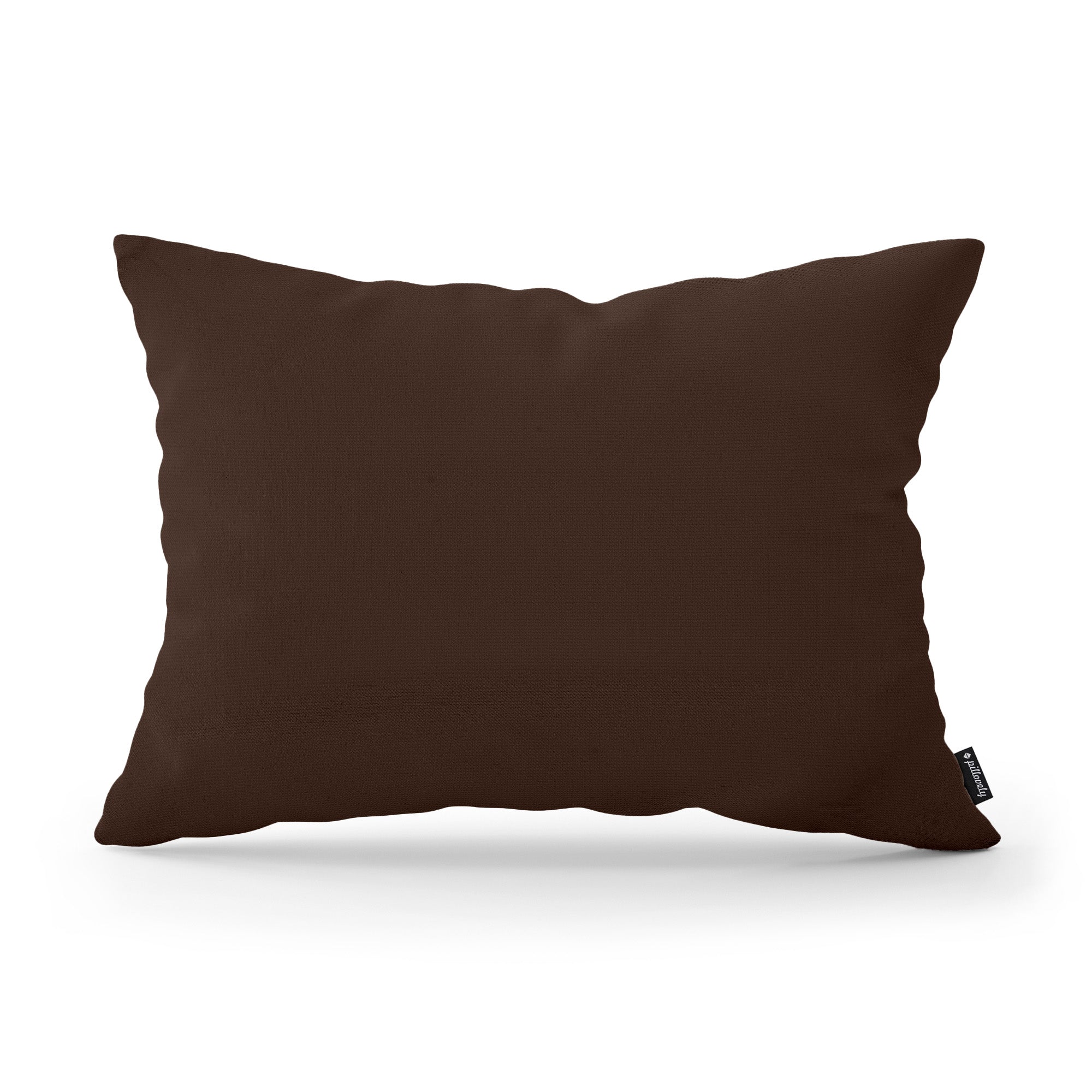 Poduszka dekoracyjna 40×55 cm w stylu modern i scandi – tkanina Kronos 100% PES, minimalistyczna forma | Gładka Brąz Hebanowy (KRONOS 06)