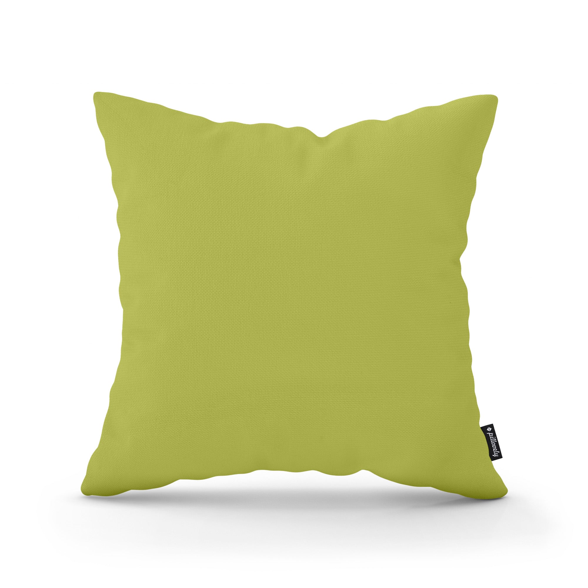 Poduszka dekoracyjna 45×45 cm w stylu minimalistycznym – gładka tkanina 100% PES, ukryty zamek | Gładka Oliwkowe Zboże (KRONOS 16)