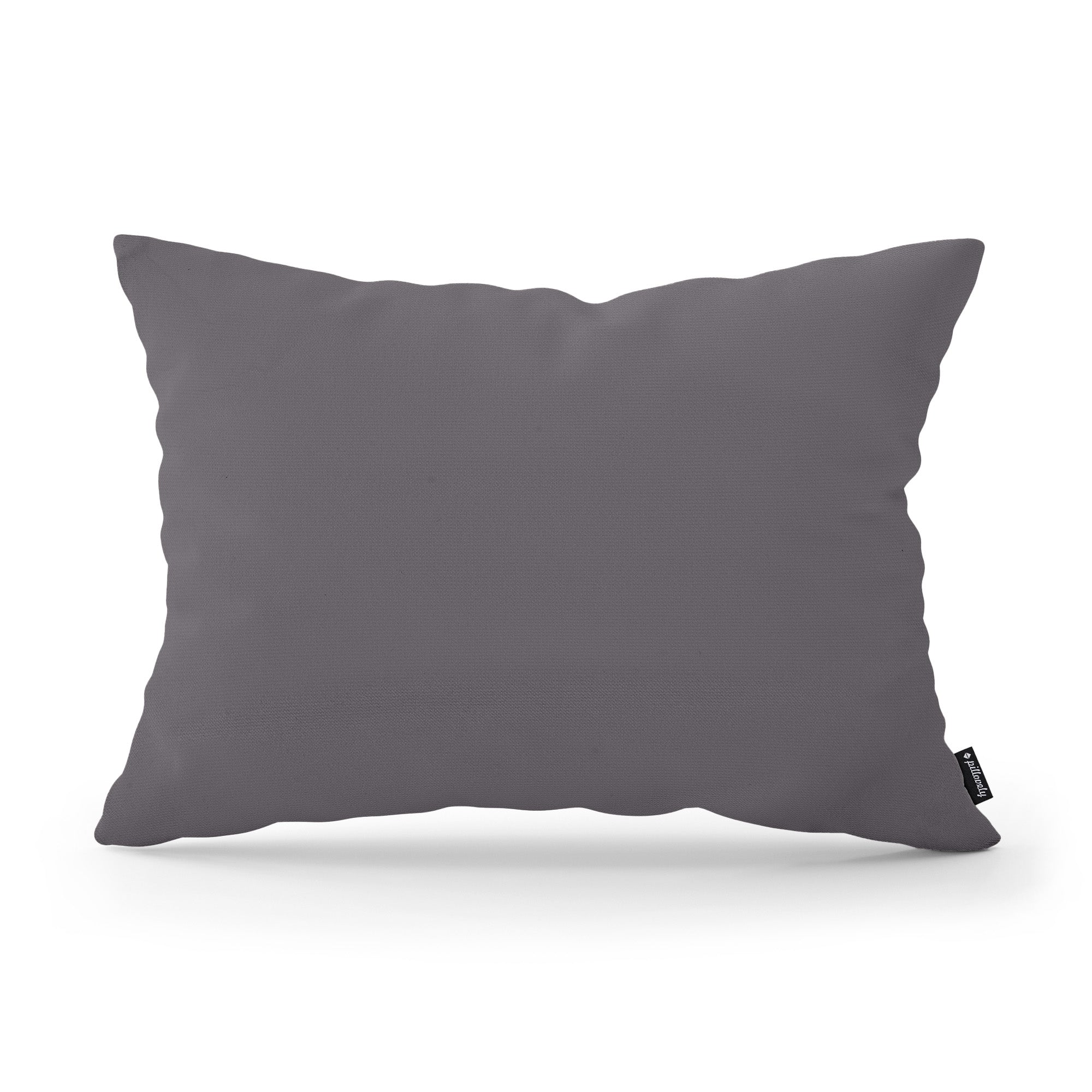 Poduszka dekoracyjna 40×55 cm w stylu modern i scandi – tkanina Kronos 100% PES, minimalistyczna forma | Gładka Szary Melanż (KRONOS 22)