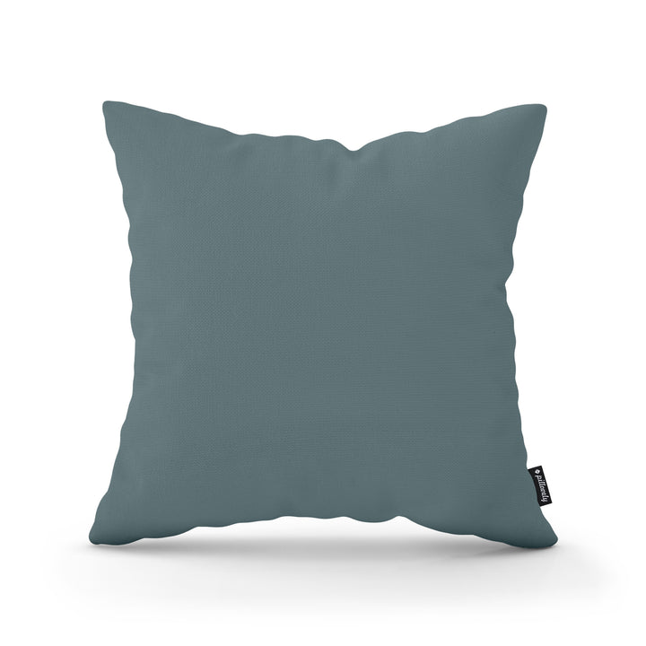 Poduszka Dekoracyjna Gładka 45x45 Stalowy Ocean