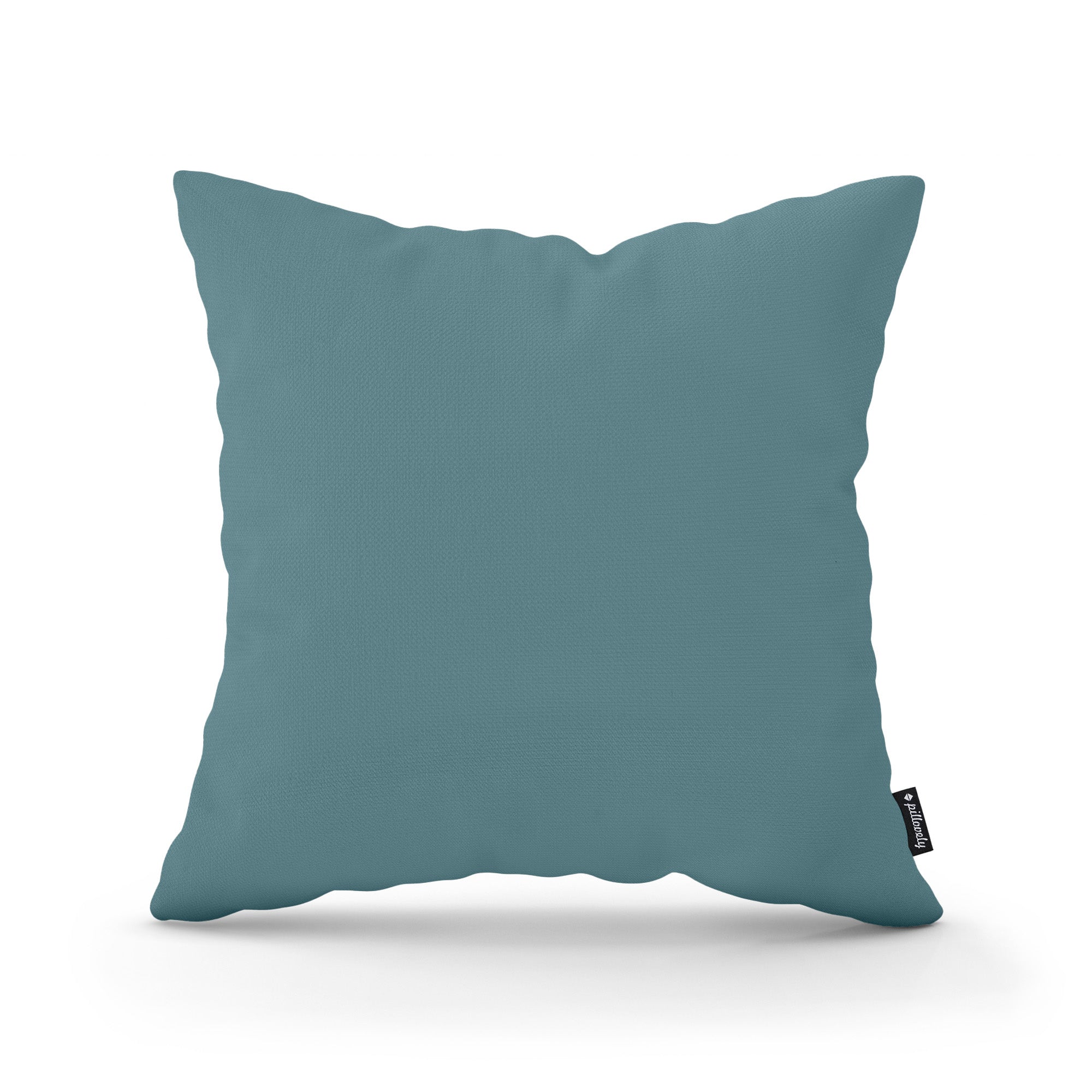 Poduszka dekoracyjna 45×45 cm w stylu minimalistycznym – gładka tkanina 100% PES, ukryty zamek | Gładka Przydymiona Zieleń (KRONOS 26)