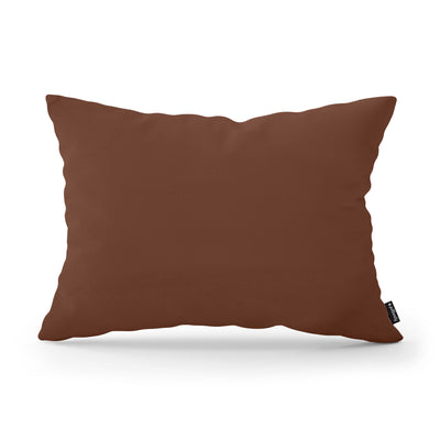 Poduszka dekoracyjna 40×55 cm w stylu modern i scandi, tkanina Kronos | Gładka Brązowa Sepia (KRONOS 28)