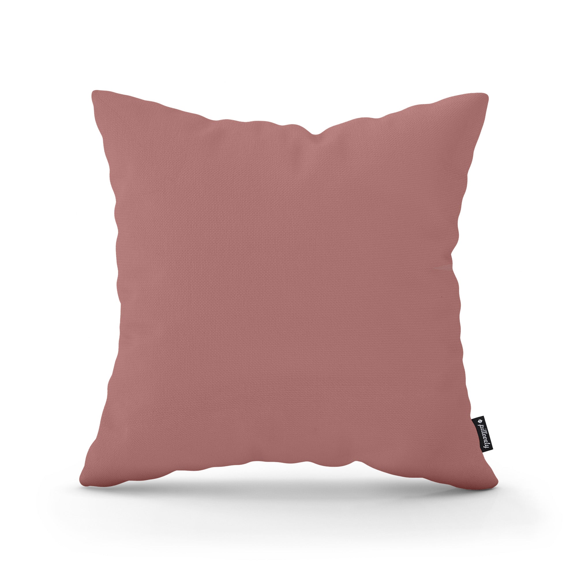 Poduszka dekoracyjna 45×45 cm w stylu minimalistycznym – gładka tkanina 100% PES, ukryty zamek | Gładka Karmelowa Śliwka (KRONOS 29)