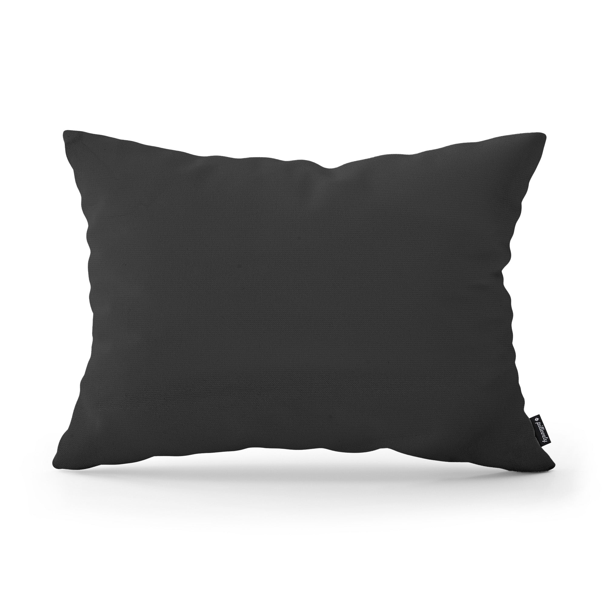 Poduszka dekoracyjna 40×55 cm w stylu modern i scandi – tkanina Kronos 100% PES, minimalistyczna forma | Gładka Popiel Bazaltowy (KRONOS 34)