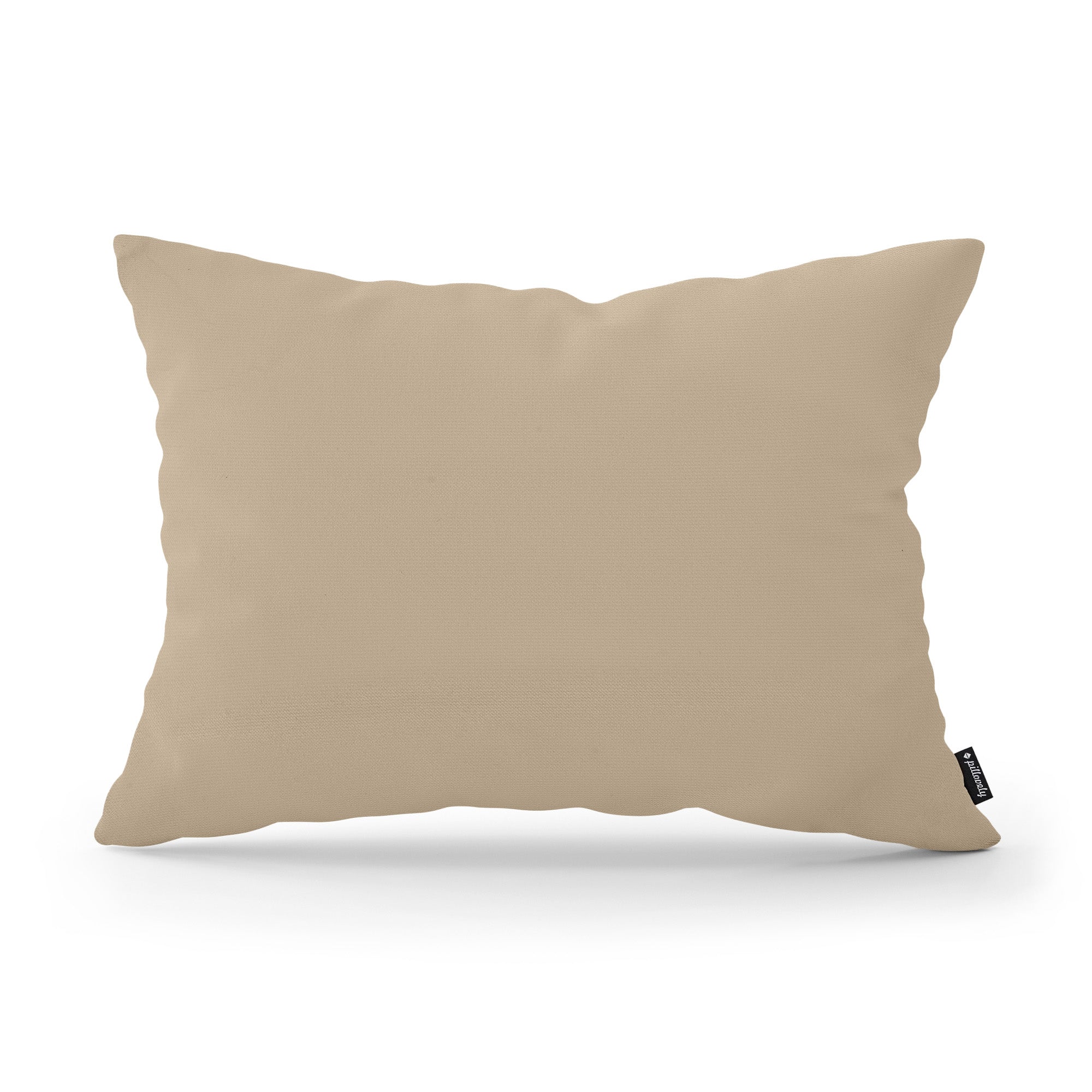 Poduszka dekoracyjna 40×55 cm w stylu modern i scandi – tkanina Kronos 100% PES, minimalistyczna forma | Gładka Piaskowy Len (KRONOS 35)