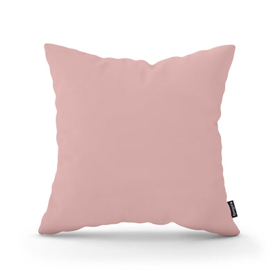 Poduszka dekoracyjna 45×45 cm w stylu minimalistycznym | Gładka Różany Puder (KRONOS 52)