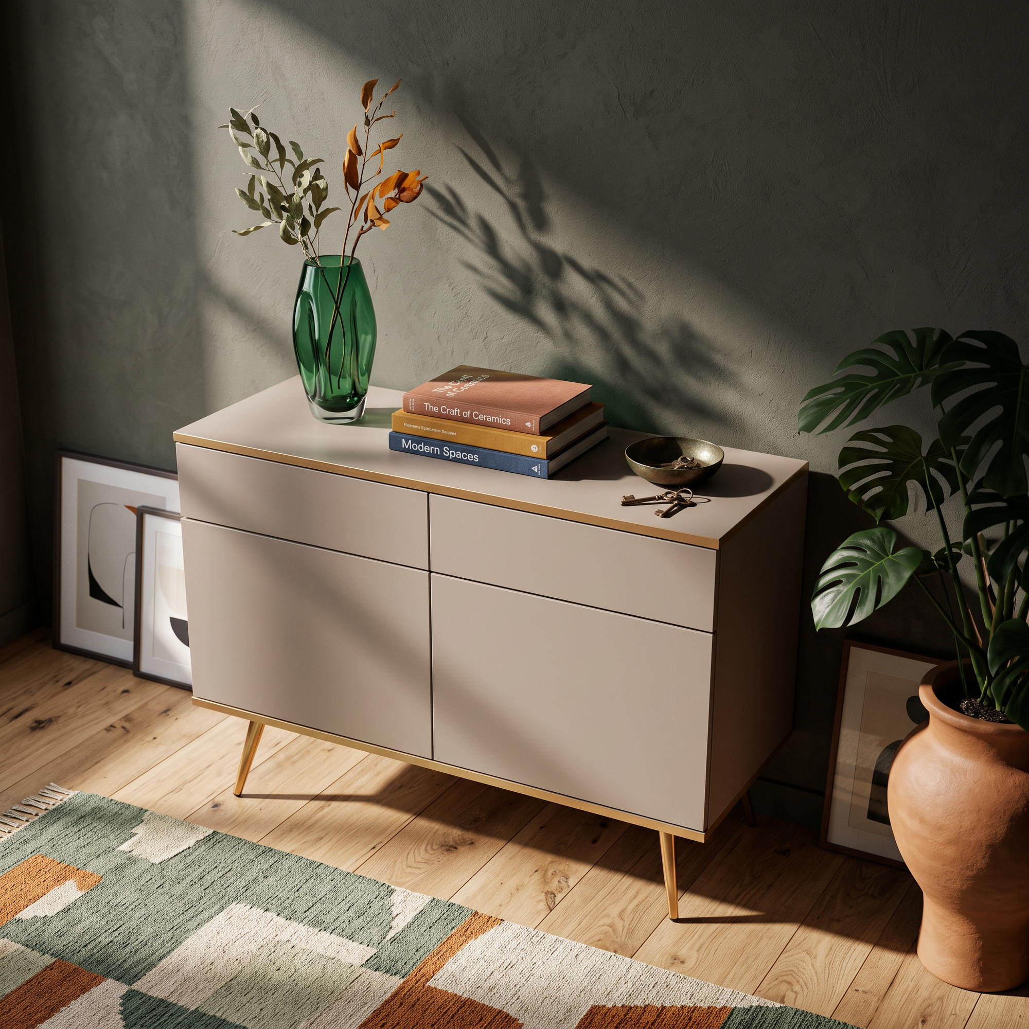 Komoda 107x85 w stylu glamour | Meva