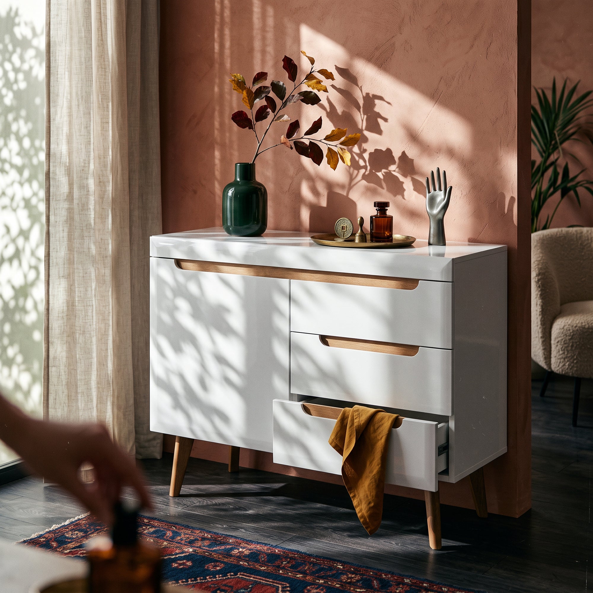 Komoda 107x83 w stylu skandynawskim | Trava
