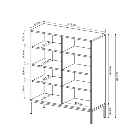 Komoda 104x126 w stylu vintage | Kviat