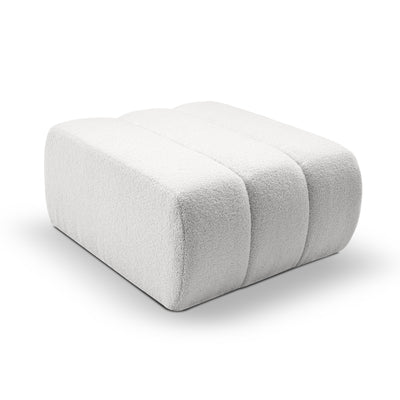 Pufa wypoczynkowa 82x41 cm w stylu organic modern | BALOA Poranna Mgiełka (LAMBI 07)