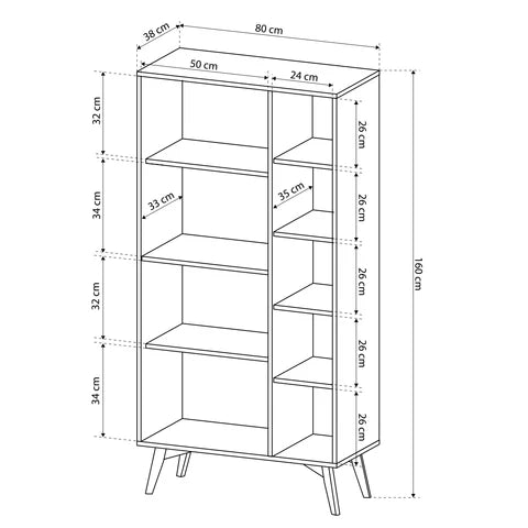 Regał Mandala 80x160