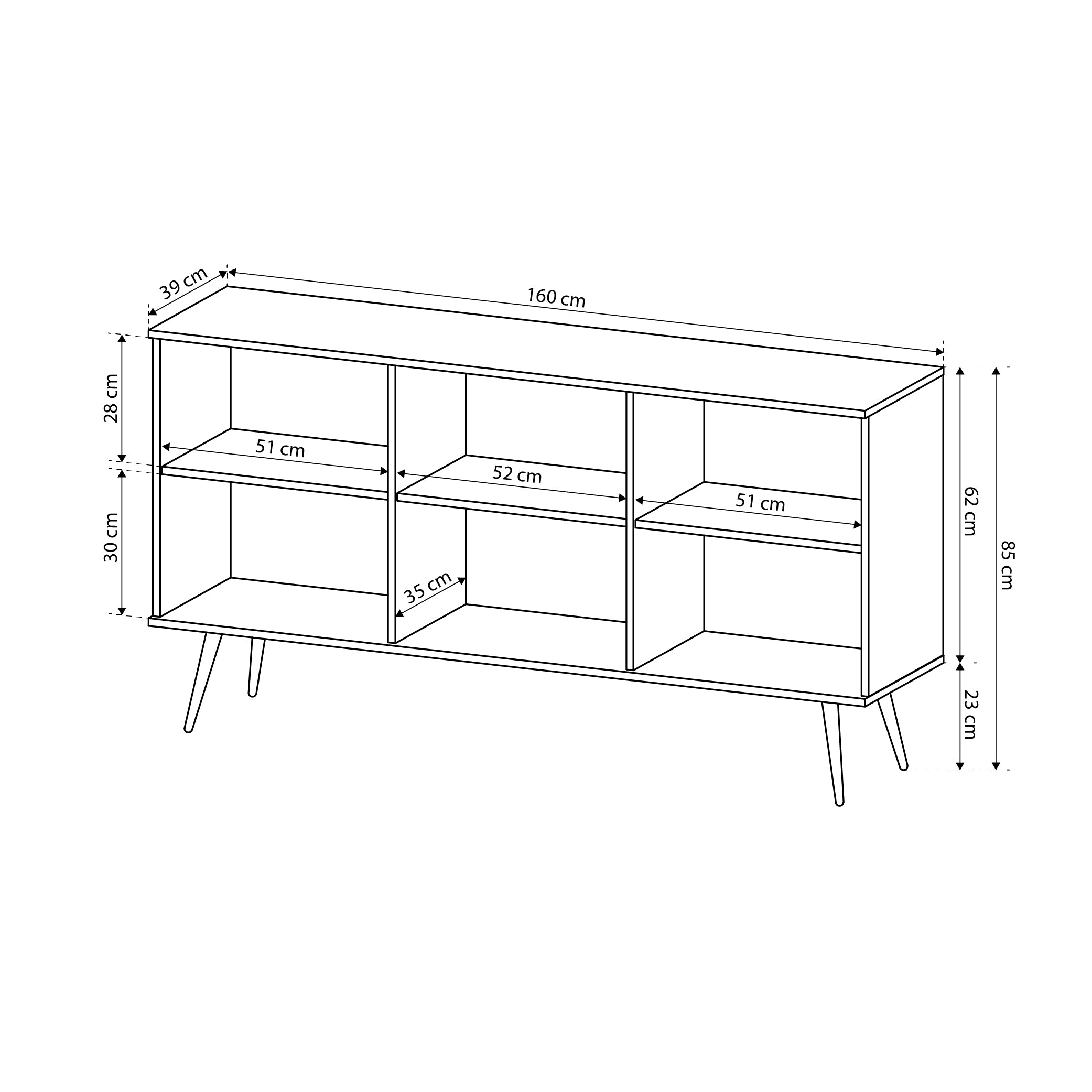 Komoda 160x85 w stylu glamour | Meva