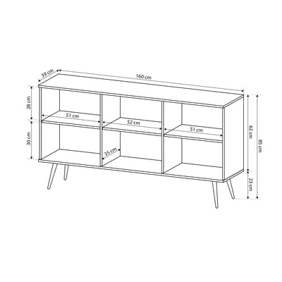 Komoda 160x85 w stylu glamour | Meva