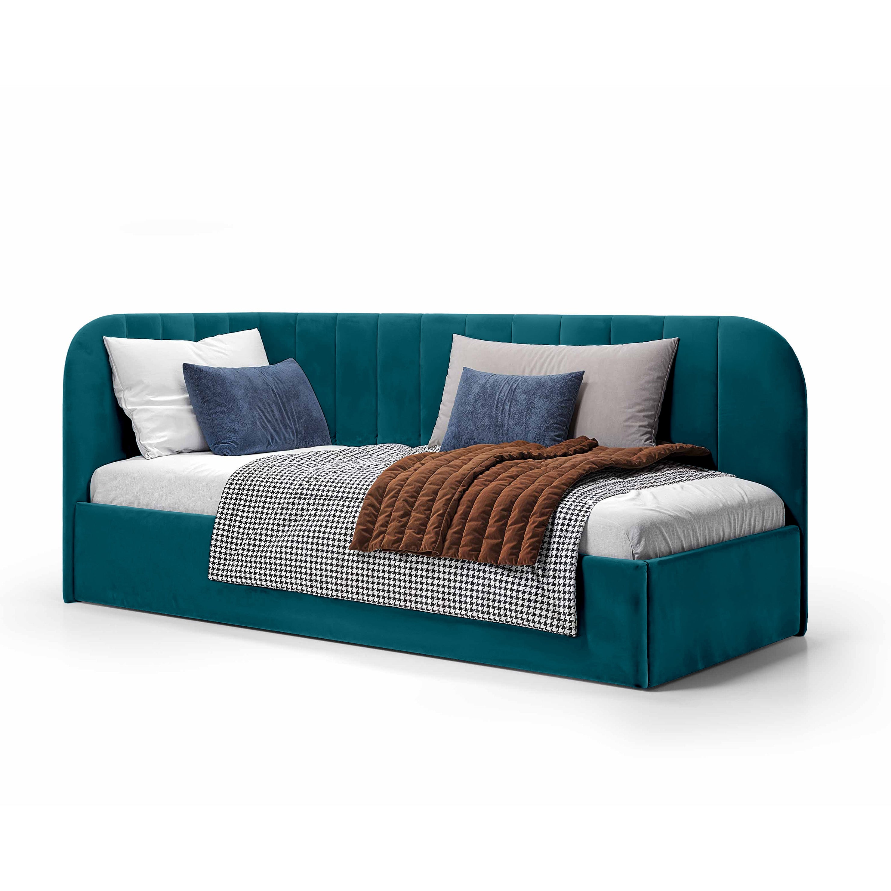 Łóżko Narożne Mily Prawo Szmaragdowy Strumień