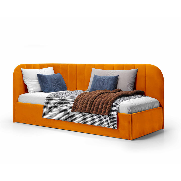 Łóżko Narożne Mily Prawo Mandarynkowy Blask