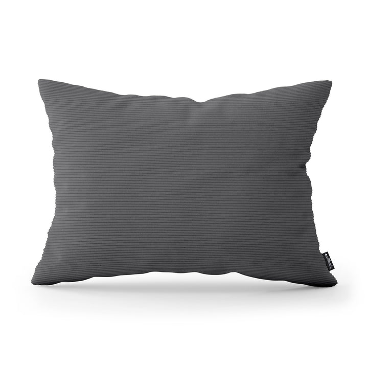 Poduszka Dekoracyjna Sztruks 40x55 Ciemny Antracyt