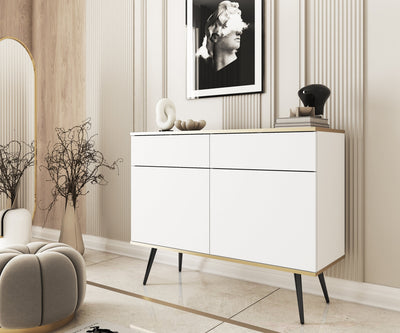 Komoda 107x85 w stylu glamour | Meva