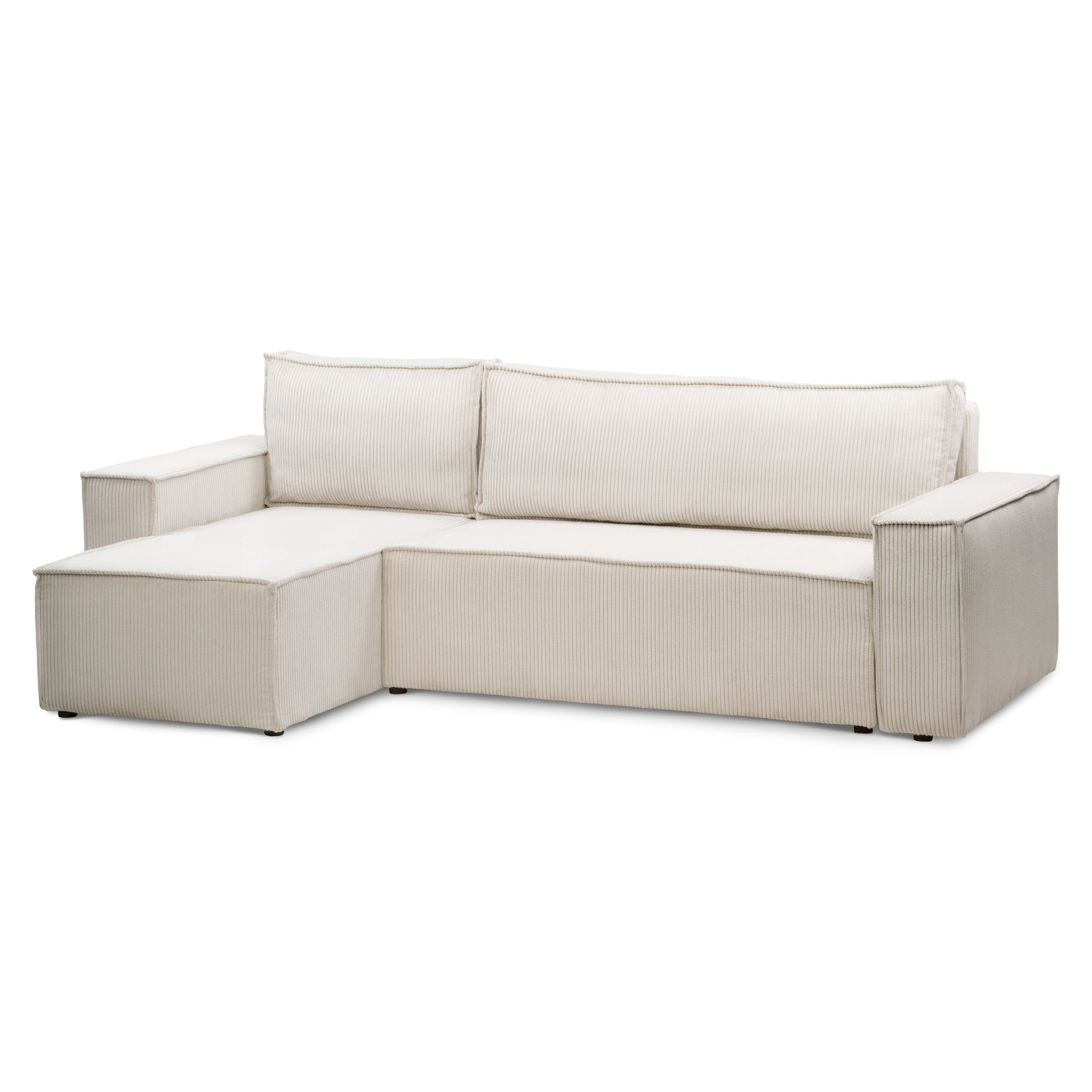 Narożnik uniwersalny z funkcją spania 3-osobowy 200x142–154 w stylu loft | Agi