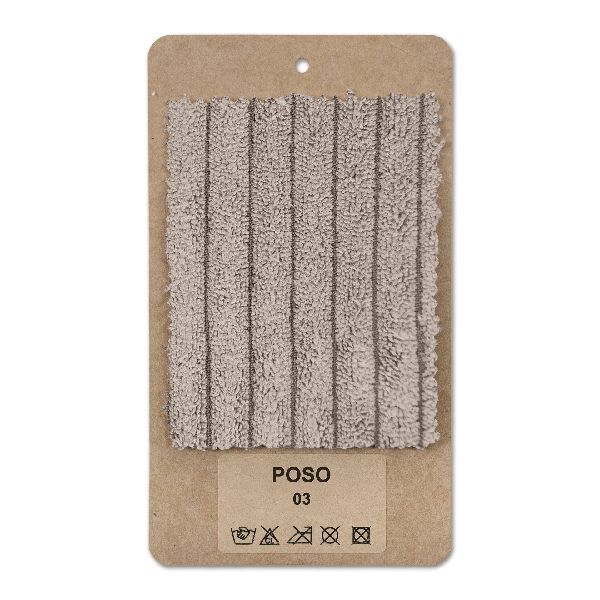 Próbnik tkanin Sztruks Szampański Popiół