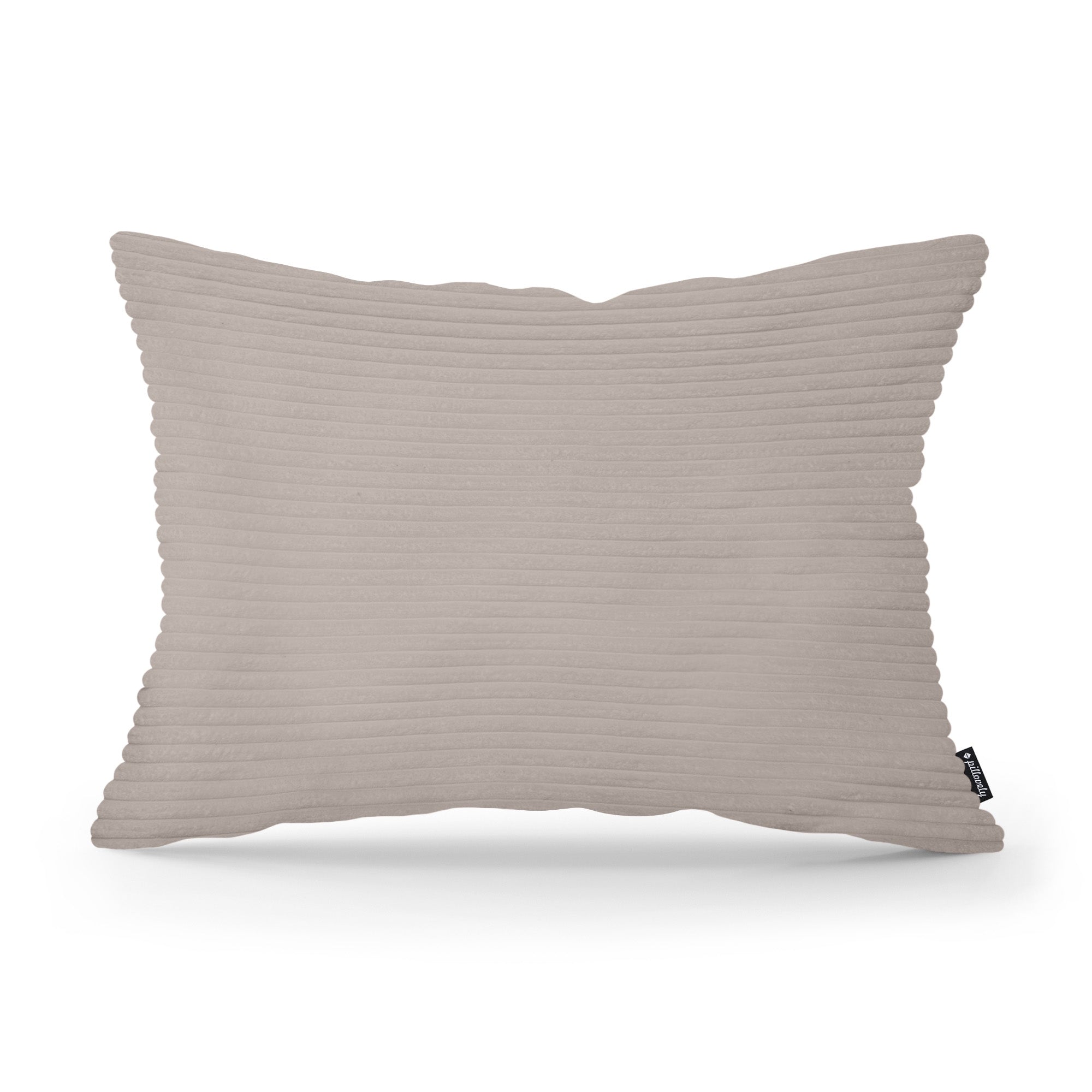 Poduszka Dekoracyjna Szeroki Sztruks 40x55 Szampański Popiół