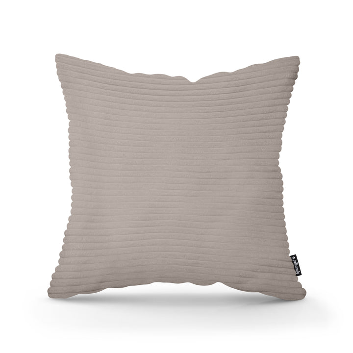 Poduszka Dekoracyjna Szeroki Sztruks 45x45 Szampański Popiół