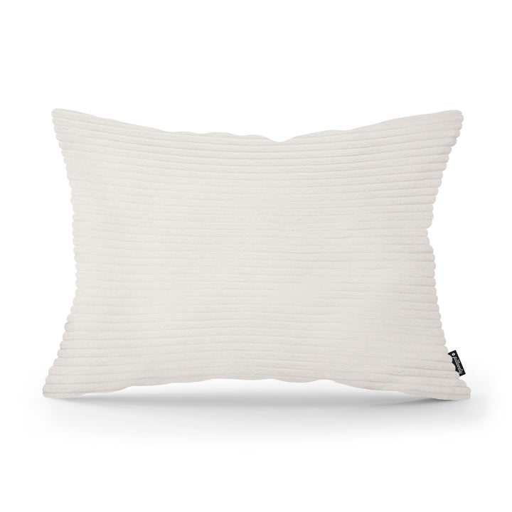 Poduszka Dekoracyjna Szeroki Sztruks 40x55 Kość Słoniowa