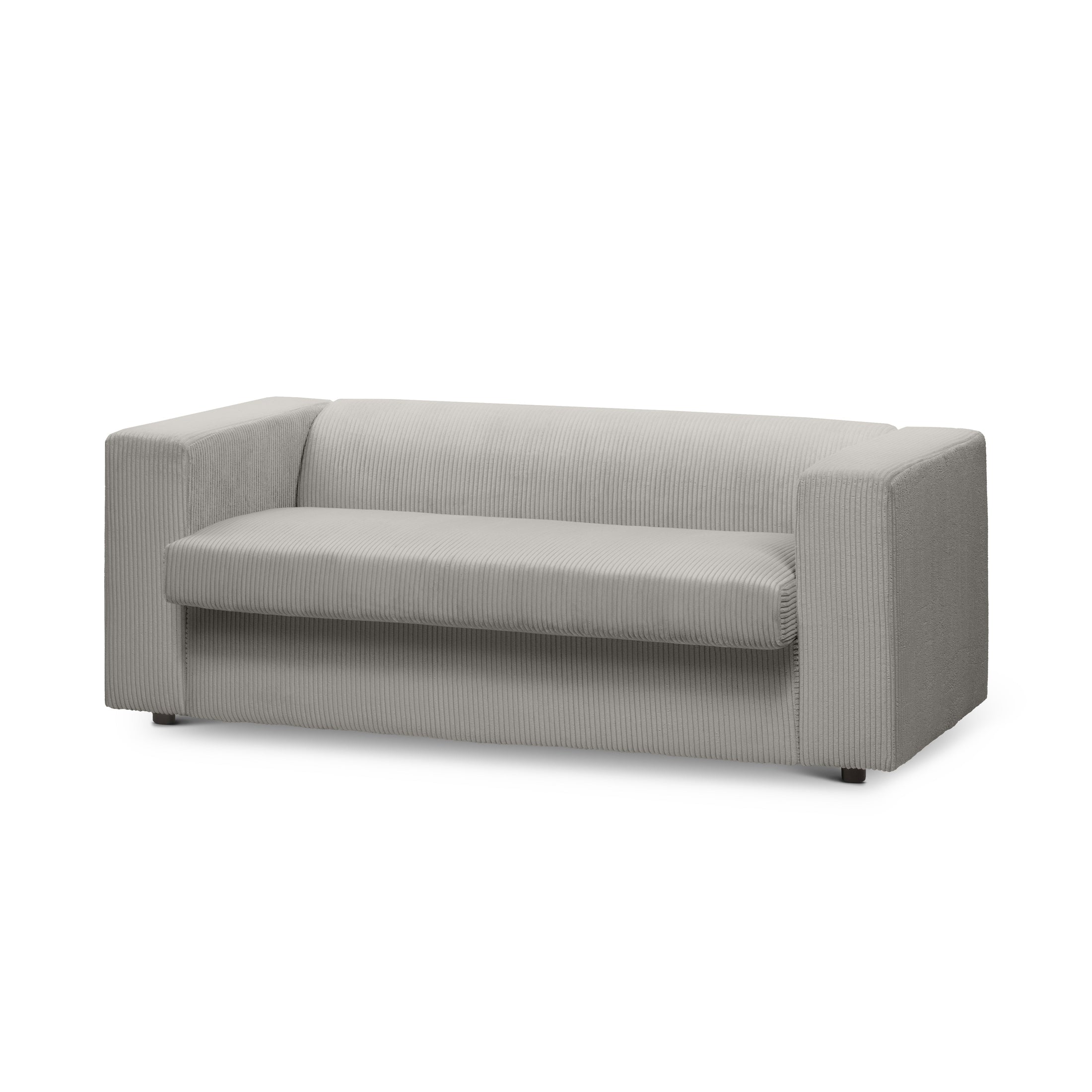 Sofa 2-osobowa z funkcją spania 174 cm | July Popielata Biel (POSO 110)