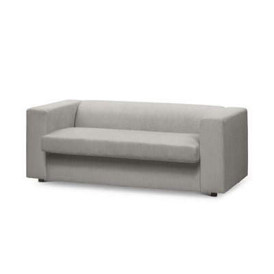 Sofa 2-osobowa z funkcją spania 174 cm | July Popielata Biel (POSO 110)
