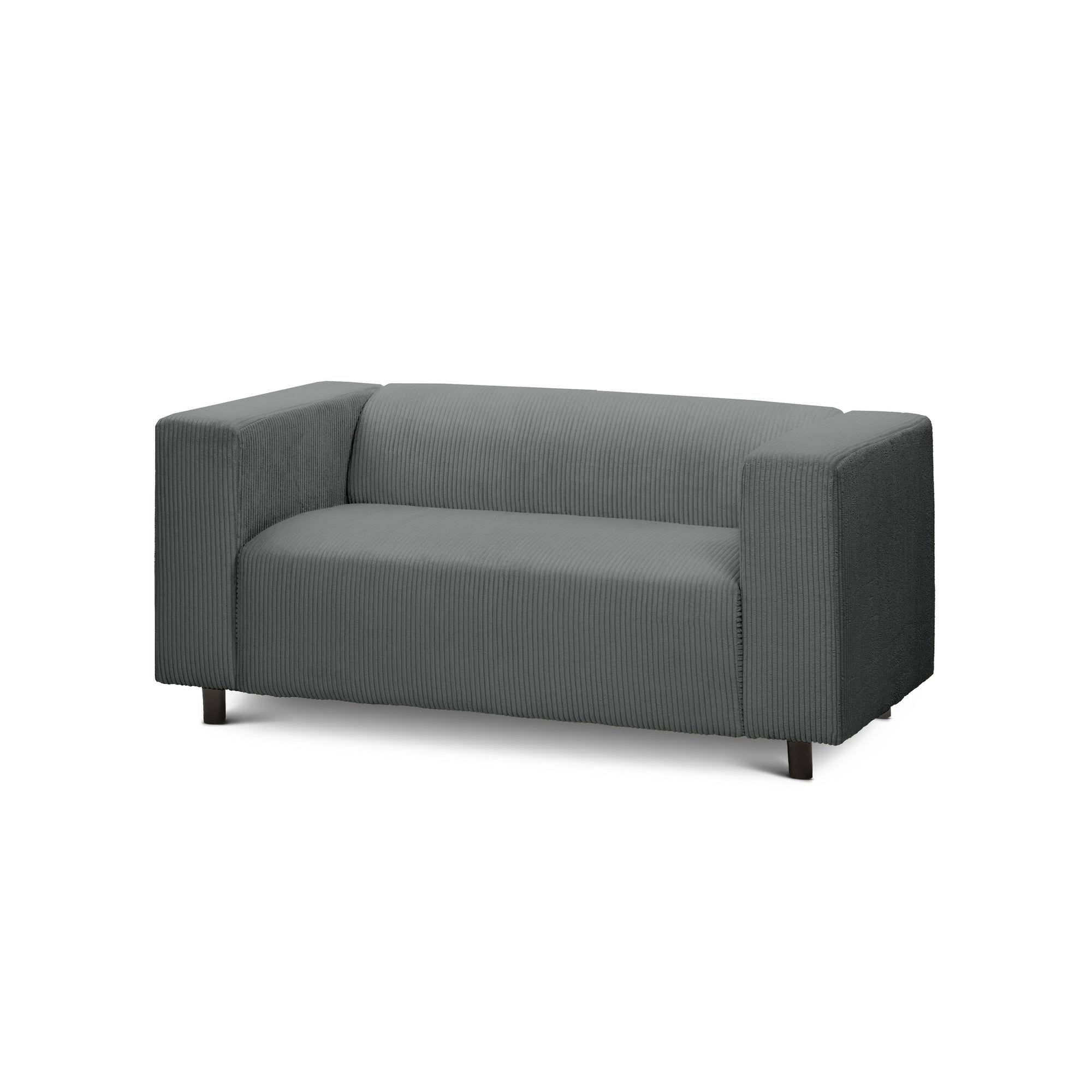 sofa 2-osobowa 151 cm – sztruks POSO, styl minimalistyczny | July Cynk (POSO 115)