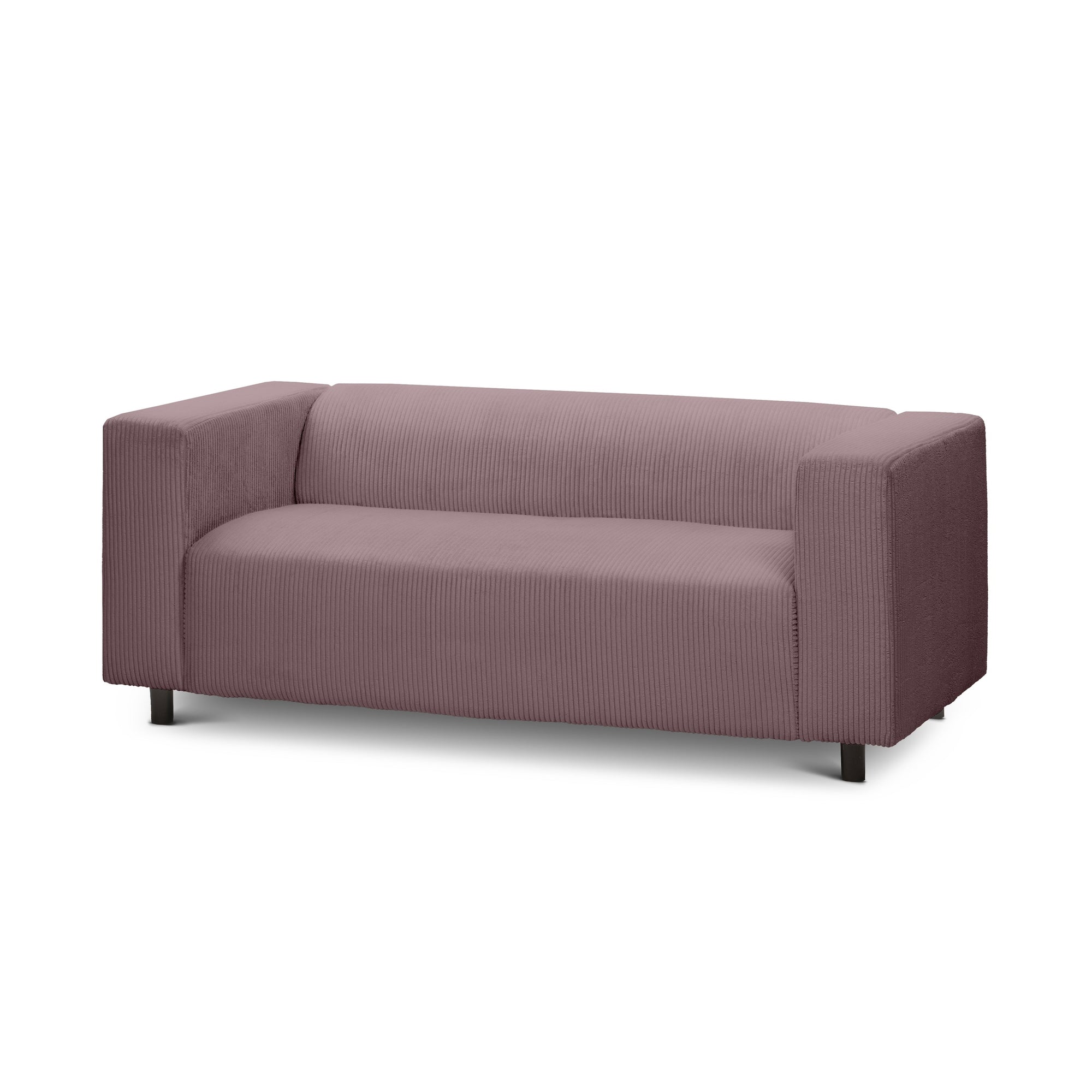 Sofa 3-osobowa 175 cm – kompaktowa, nowoczesny sztruks | July Przykurzony Różany Brąz (POSO 130)