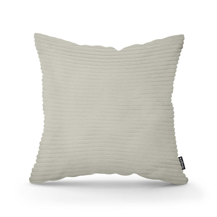 Poduszka Dekoracyjna Szeroki Sztruks 45x45 Szary Len