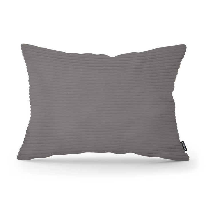 Poduszka Dekoracyjna Szeroki Sztruks 40x55 Stalowy Brąz