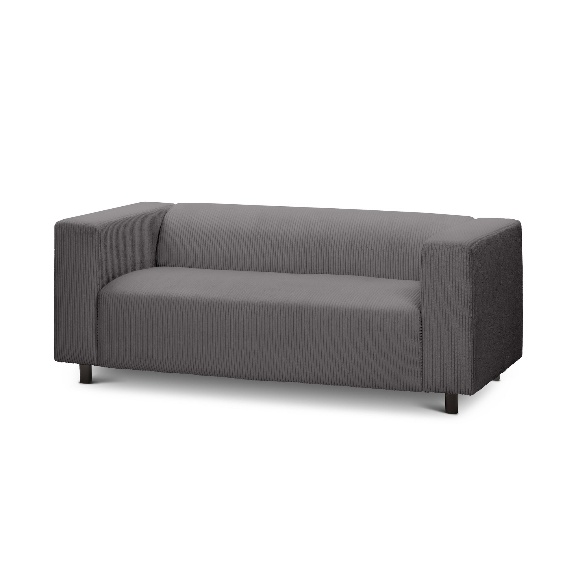 Sofa 3-osobowa 175 cm – kompaktowa, nowoczesny sztruks | July Stalowy Brąz (POSO 22)