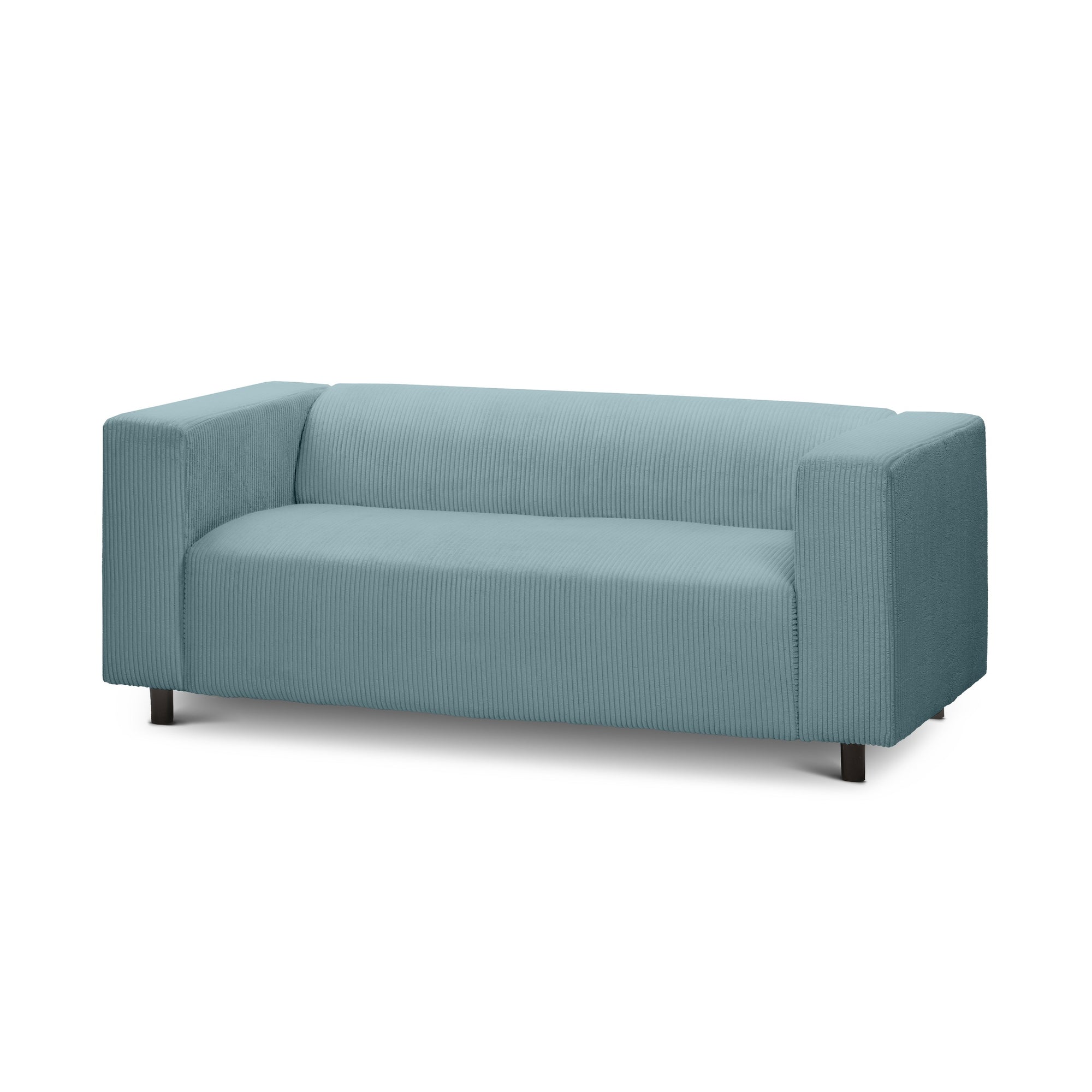 Sofa 3-osobowa 175 cm – kompaktowa, nowoczesny sztruks | July Zimna Mięta (POSO 26)