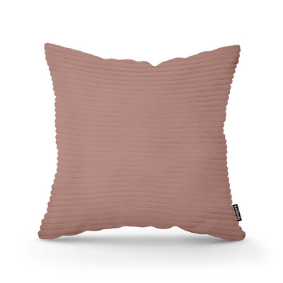 Poduszka dekoracyjna 45×45 cm w stylu scandi i boho | Szeroki Sztruks Ceglane Ciepło (POSO 29)