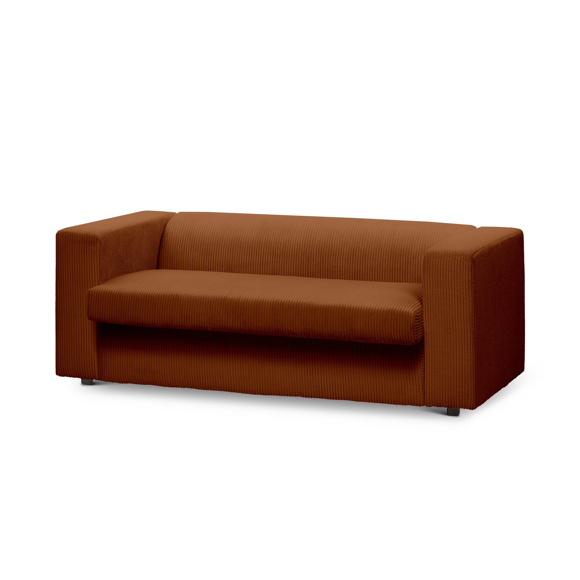 Sofa 2-osobowa z funkcją spania 174 cm – kompaktowa, sztruksowa, nowoczesna | July Machoń (POSO 40)