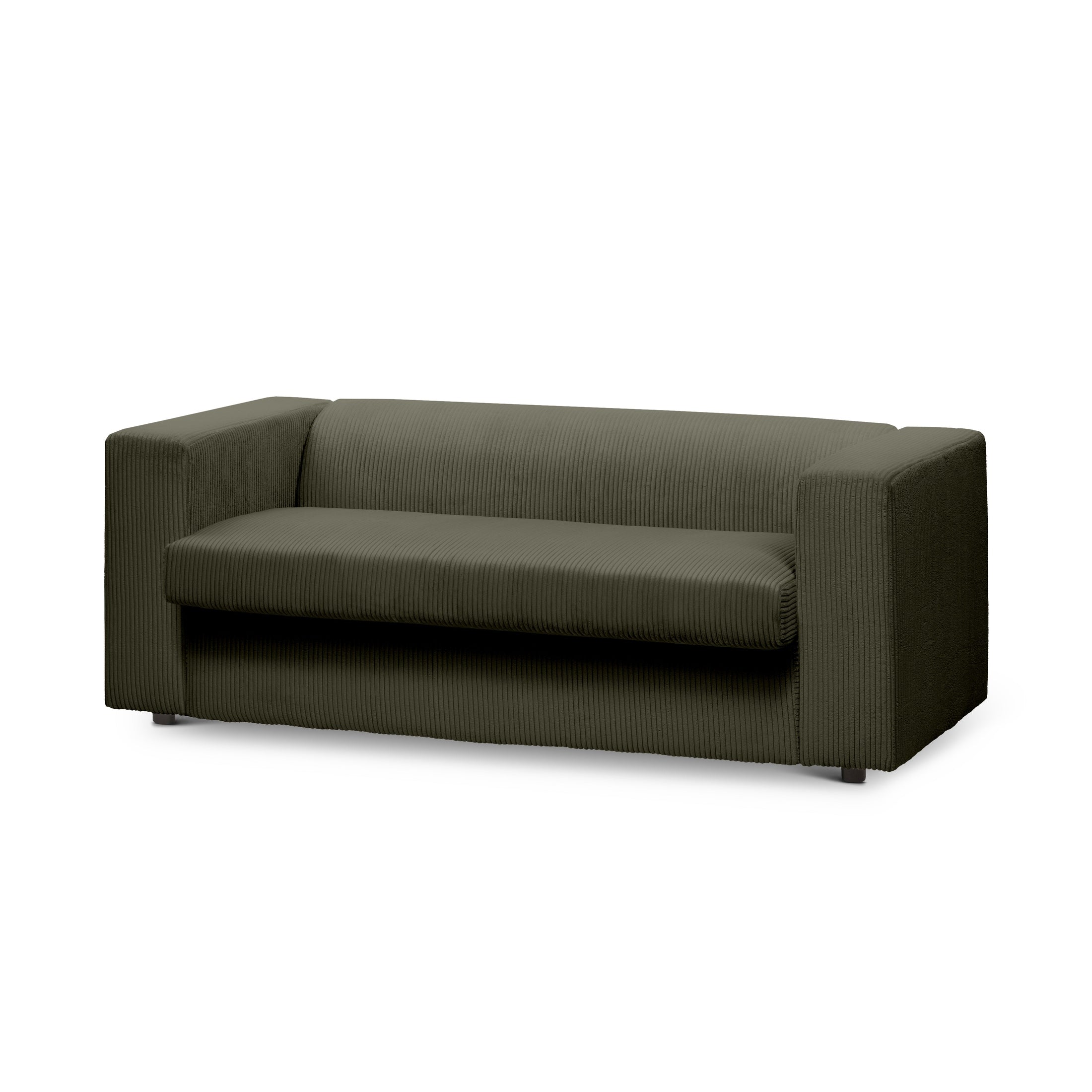 Sofa 2-osobowa z funkcją spania 174 cm | July Zielony Dąb (POSO 46):