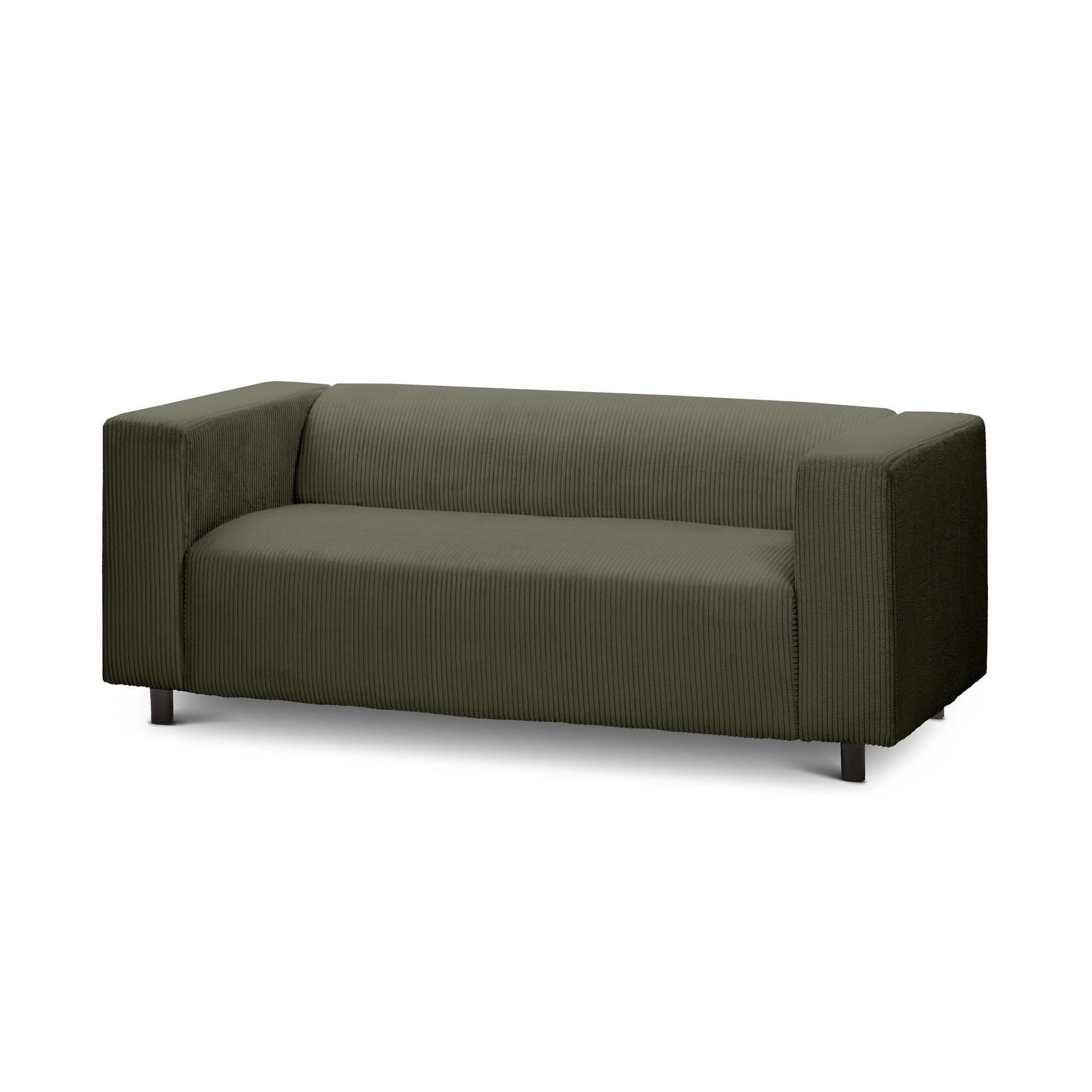 Sofa 3-osobowa 175 cm – kompaktowa, nowoczesny sztruks | July Zielony Dąb (POSO 46)