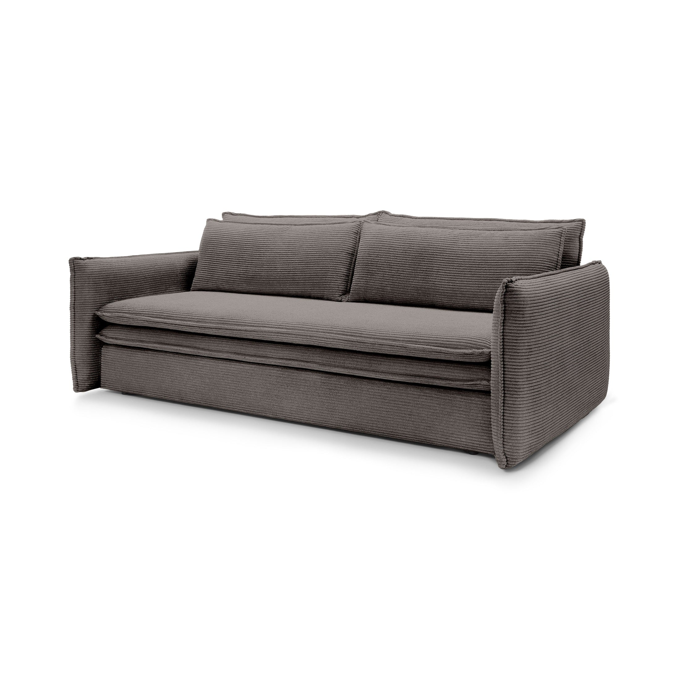 Sofa z spania 140x200 i pojemnikiem | Lily Wędzone Drewno (POSO 04)