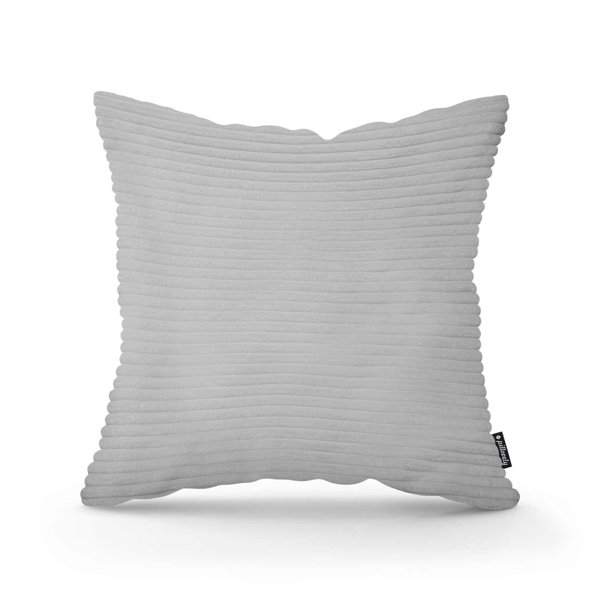 Poduszka Dekoracyjna Szeroki Sztruks 45x45 Szary Bambus